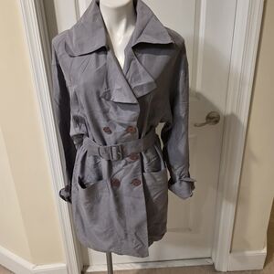 Silk Trench Coat Size 6